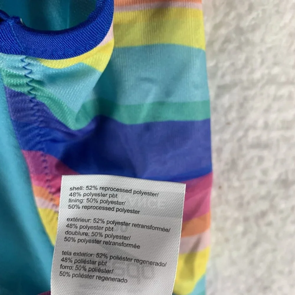 Speedo Swimsuit Women's 30 Rainbow Stretch T-Back Endurance‎ One Piece 8084